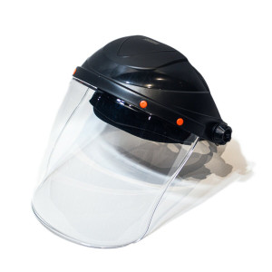 Щиток захисний з полікарбонату VIROK  для обличчя , прозорий з захистом від ультрафіолету UV 400