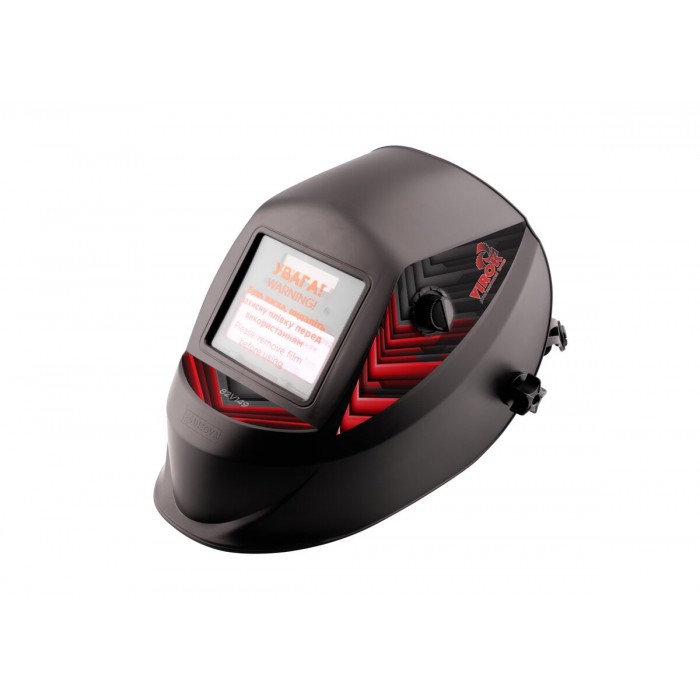 Маска зварювальника VIROK  з автозатемнювальним світлофільтром,110 х 90 мм(100x70 мм) PRO PLUS