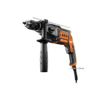 Дриль ударний мережевий AEG : 850 Вт, 2-швидкісний, самозатиск. патрон Ø≤ 13 мм + кейс (4935447360)