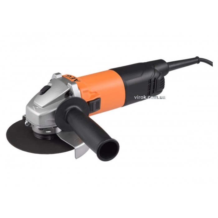 Шліфмашина кутова мережева AEG : Ø= 125 мм,  800 Вт, 12000 об/хв, кабель- 4 м (WS8-125) DW