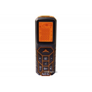 Дальномір лазерний AEG : LCD-дисплей,клас лазера- 2, дальність- 50 м, похибка- ±1.5 мм, живл.- 2хААА