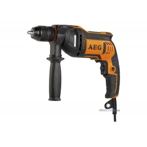 Дриль мережевий AEG : 750 Вт, самозатискний патрон Ø≤ 13 мм + сумка (BE750R)