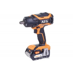 Гайковерт ударний акумуляторний AEG : Li-Ion 18 В, 4 Агод, 1/2", 360 Нм, 2 батареї, в футлярі DW