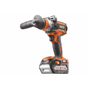 Шуруповерт-дриль ударний безщітков. акумул. AEG: 2 x Li-Ion 18 В, 5 Агод, 75 Нм, Ø≤13 мм + кейс DW