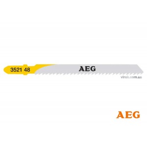 Полотно до електр лобзика чист. різа AEG по дер/пласт/ДСП 30 мм l= 75 мм, крок зуб- 2,5 мм, уп. 5шт