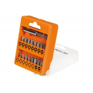 Набір викруткових насадок AEG Profi-Bit : 1/4" з магнітним тримачем, 17 шт.