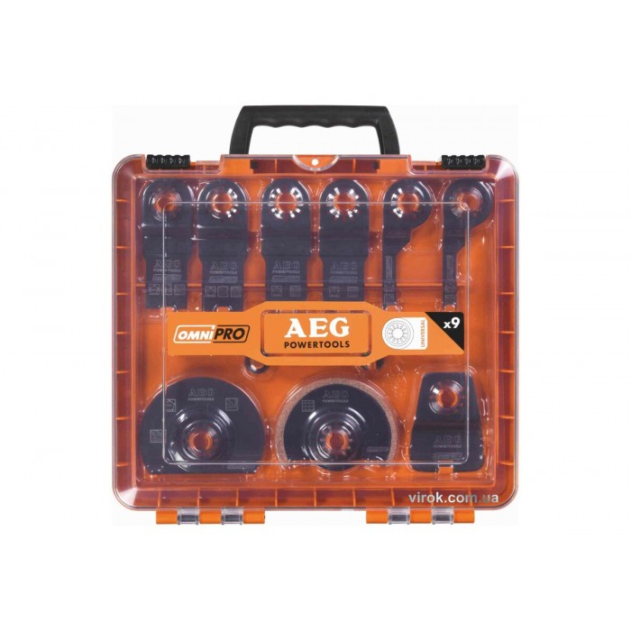 Набір різальних полотен до реноваторів OMNI AEG : 9 шт. в футлярі