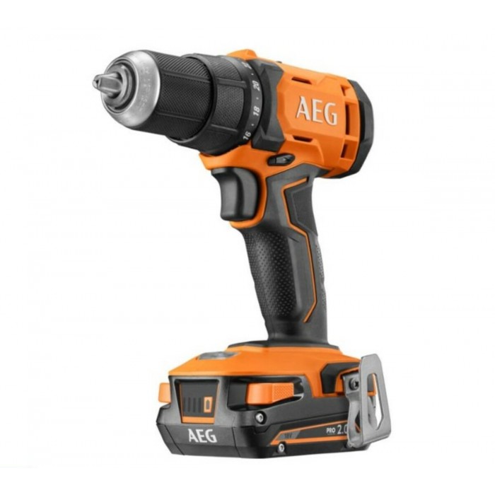 Шуруповерт-дриль акумул. AEG : 2 x Li-Ion 18 В, 2 Агод, патрон Ø≤13 мм (сталь) в футлярі