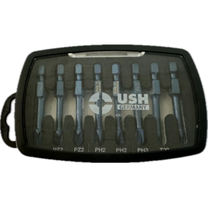 Набір насадок викруткових Blueshock USH: 1/4"х 50 мм, PH2(х2)-3, PZ2(х2)-3; T20-25, 8 елем.