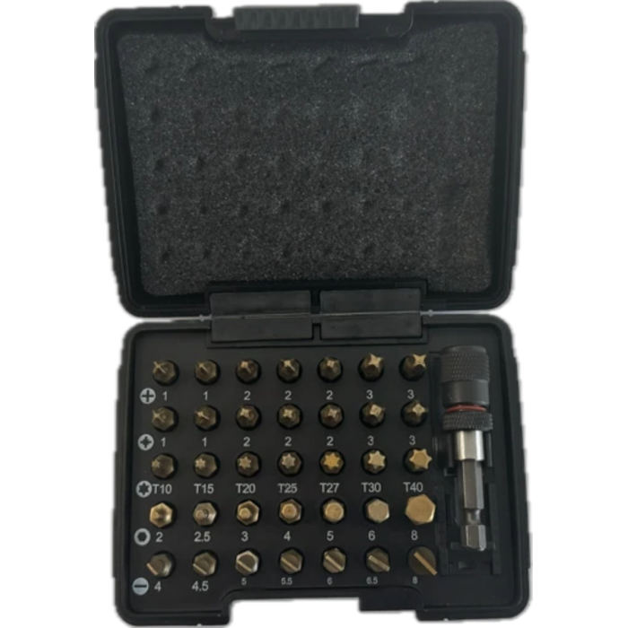 Набір насадок викруткових Isotin USH: 1/4", PH-PZ-Torx-HEX-SL + магнітний тримач, 36 елем.