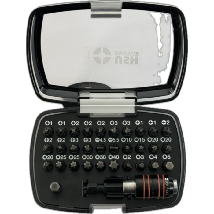 Набір насадок викруткових Industry USH: з тримачем, PH, PZ, SL, TX, HEX, 32 ел