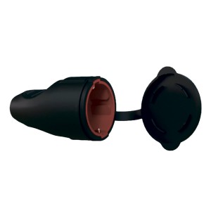 Гніздо-розетка VIROK 16А/250V з заземленням з каучуком