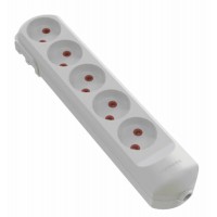 Колодка мережева VIROK: з 5 гніздами без заземлення