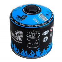 Балон газовий 1-разовий VIROK з різьбою (7/16) 500g/870ml. для плит/кемпінгу (EN417) BUTAN [12]