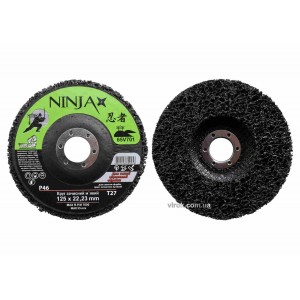 Круг зачистний нетканий м'який NINJA : Т27, 125х22 H=13 мм, Р46 (5/100 шт. уп)