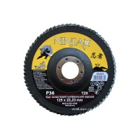 Круг пелюстковий шліфувальний NINJA опуклий : Т29, 125х22 мм, Р36 (10/200 шт. уп)