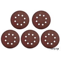 Круг шліфувальний самозачепний 8 отворів NINJA : Ø180 мм. Р60. універсальний Уп. 5 шт. [50]
