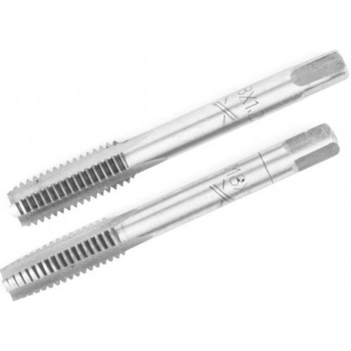 Мітчик VIROK М8 х 1,25; 2 шт.(№1+№2) сталь 9ХС. DIN 2181. ГОСТ 3266-81.