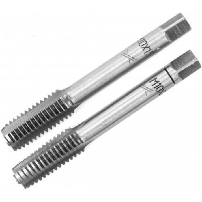 Мітчик VIROK М10 х 1,5; 2 шт.(№1+№2) сталь 9ХС. DIN 2181. ГОСТ 3266-81.