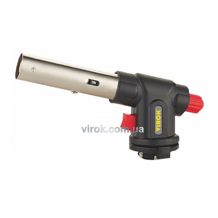 Пальник газовий VIROK з цанговим (швидким) з'єднанням, п'єзо запал [50/4]