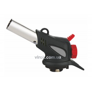 Пальник газовий VIROK з цанговим (швидким) з'єднанням, п'єзо запал, керамічне сопло [50/4]