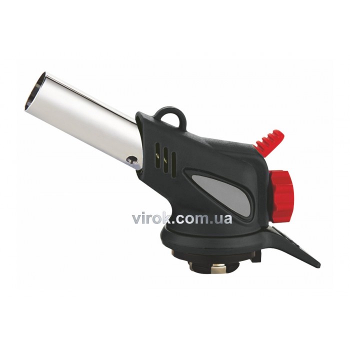 Пальник газовий VIROK з цанговим (швидким) з'єднанням, п'єзо запал, керамічне сопло [50/4]