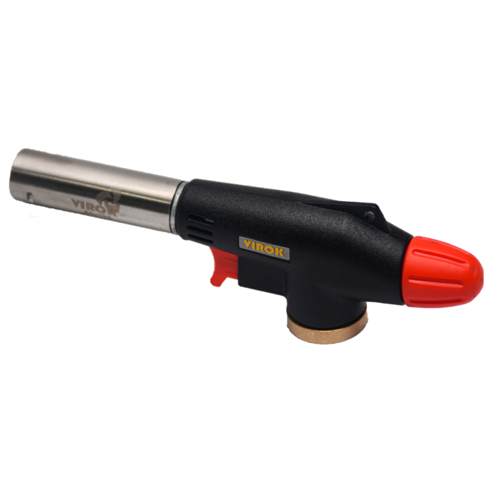 Пальник газовий VIROK з різьбовим (7/16) з'єднання. Piezo, [50/4]