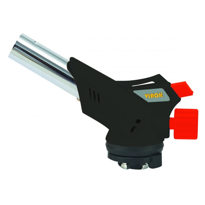 Пальник газовий VIROK з цанговим (швидке)  з'єднанням, Piezo 360°