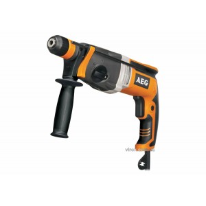 Перфоратор мережевий SDS+ AEG: 1010 Вт, 3.1 Дж, 5000 уд/хв, Ø≤ 28 мм (бетон), змінний патрон
