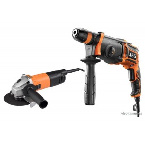 Перфоратор + кутова шліфмашинка AEG (KH24IE + WS8-115S)  в футлярі (JP240B2C) DW