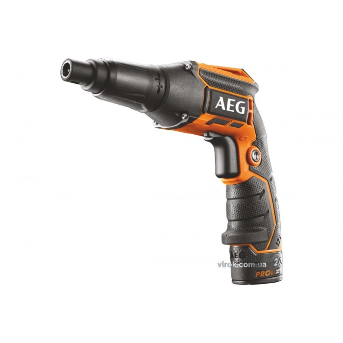 Шуруповерт акумул. для гіпсокартону AEG: 2 x Li-Ion 12 В, 2 Агод, 4000 об/хв, 3 Нм, патрон- 1/4" HEX