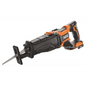 Пила шаблева акумуляторна безщіткова AEG: Li-Ion 18 В, 4500 об/хв, хід- 28 мм (БЕЗ АКУМУЛЯТОРА) DW