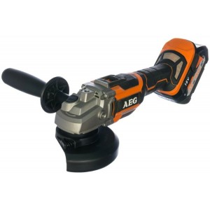 Шліфмашина кутова безщіткова акумул. AEG: Li-Ion 2x18 В 5 AхГод, диск Ø=125 мм, 11000об/хв