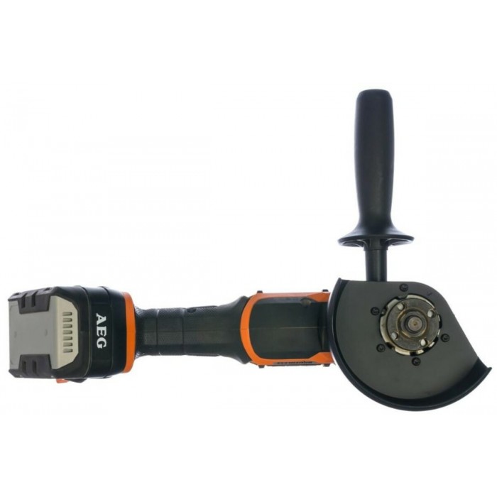 Шліфмашина кутова безщіткова акумул. AEG: Li-Ion 2x18 В 5 AхГод, диск Ø=125 мм, 11000об/хв