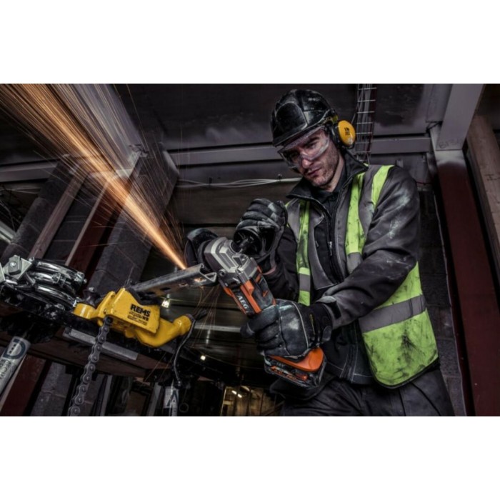 Шліфмашина кутова безщіткова акумул. AEG: 2х Li-Ion 18 В 2х 6 AхГод, диск Ø=125 мм, 11000 об/хв DW