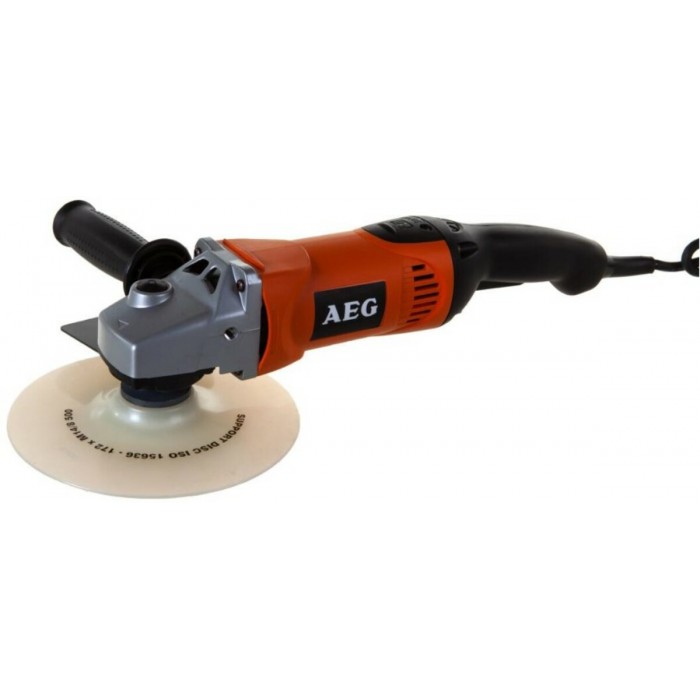 Полірувальна машина кутова мережева AEG: Ø= 180 мм, 1200 Вт, 1800-4800 об/хв з електронним управ-ям