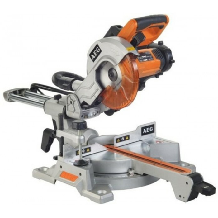 Пила торцьовальна з протяжкою AEG: 1.4 кВт, Ø=216/30 мм, гориз. 0-50°, Max глибина/ширина- 65/305 мм