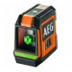 Нівелір лазерний AEG; дальність- 20 м, точність- 0,4 мм/1м, гориз. і вертик. зелені промені