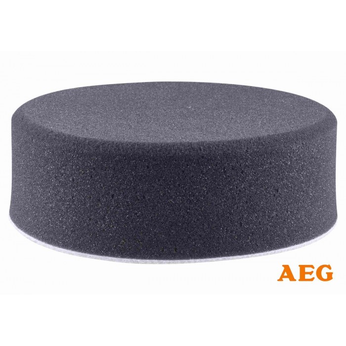 Губка полірувальна м'яка, з липучкою "Велкро" AEG : Ø150 x 50 мм