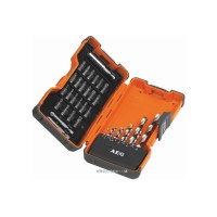 Набір свердл по металу і насадок викруткових AEG Power:  24 шт. HSS-G Ø= 2-10 мм, 35 шт в футлярі