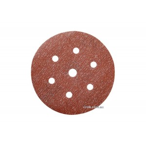 Круг шліфувальний з липучкою з 7 отворами NORTON Pro-A275; Ø= 150 мм, Р1000  (6Н+1) з наждачн паперу