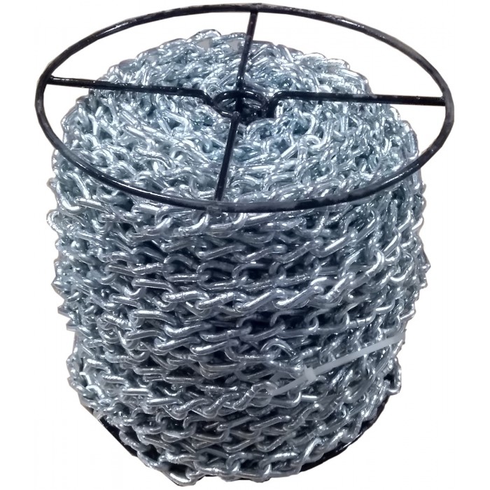 Ланцюг кручений ланкою оцинкований ТМ "VIROK" DIN 5686; Ø= 3 мм, 25 кг, l= 104 м ± 1,0% (TR)