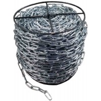 Ланцюг з довгою ланкою оцинкований ТМ "VIROK" DIN 5685C; Ø= 6 мм, 25 кг, l= 44 м ± 1,0% (TR)