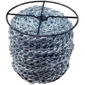 Ланцюг кручений ланкою оцинкований ТМ "VIROK" DIN 5686; Ø= 7 мм, 25 кг, l= 25 м ± 1,0% (TR)