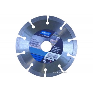 Диск алмазний NORTON-DIY UNIVERSAL сегментний: Ø= 125/ 22.23 мм