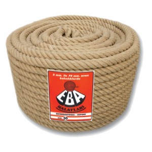 Канат джутовий ЕВА 6 мм x 200 м. (пластикова бобіна)(+,-) 5%