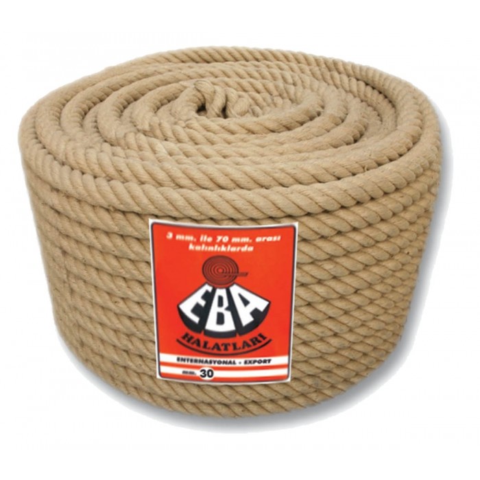 Канат джутовий ЕВА 6 мм x 200 м. (пластикова бобіна)(+,-) 5%