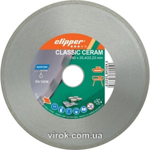 Диск алмазний по кераміці CLIPPER CLA CERAM; Ø= 180 x 25.4/22.23 мм