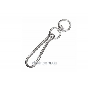 Карабін пружинний з вертлюгом гальванічний №100