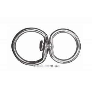 Вертлюг "Шорника" 6 мм, з D-под. кільцем 37х23 мм і кільцем Ø= 36 мм